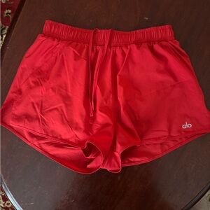 ALO Yoga Women's Bright Red Athletic Shorts